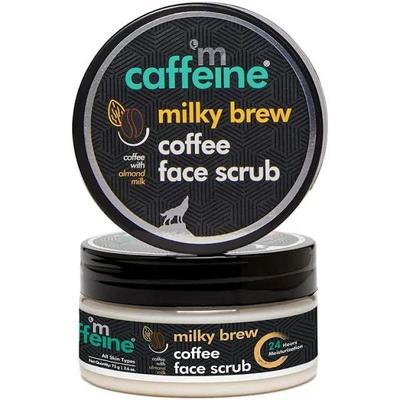 mCaffeine Milky Brew Coffee Face Scrub 75 gm - Face Scrubs