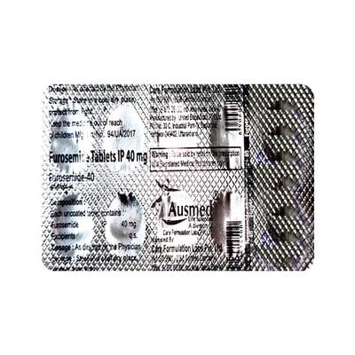FUROSEMIDE 40 Tablet 10's - Hypertension-Diu