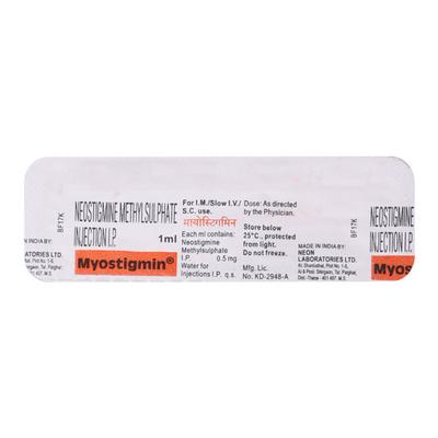 MYOSTIGMIN INJECTION 1ML - Myasthenia Gravis