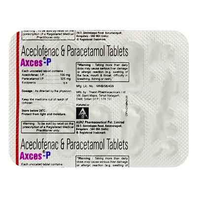Axces P Tablet 10'S - Pain relief-Nsa