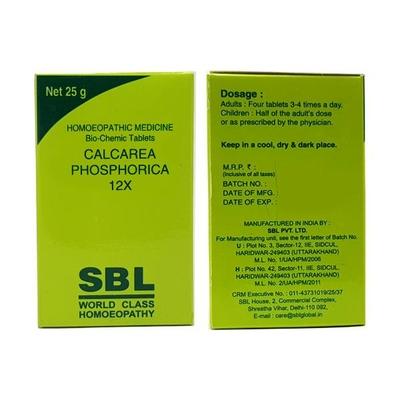 SBL Calcarea Phosphorica 12X Tablet 25 gm - Bio-Chemic