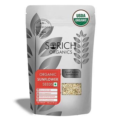 Sorich Organics Sunflower Seeds 200 gm - Nutritional Bars