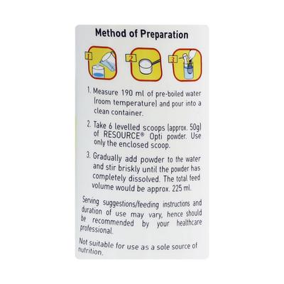 Nestle Resource Opti Powder - Vanilla Flavour 400 gm (Pet Jar) - Protein Drink