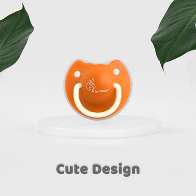 R for Rabbit Tusky Pacifier for kids of 6 months - Orange 1's - Pacifiers & Teethers