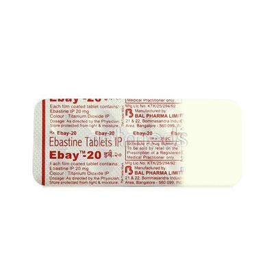 Ebay 20mg Tablet 10'S - Allergies-Ant