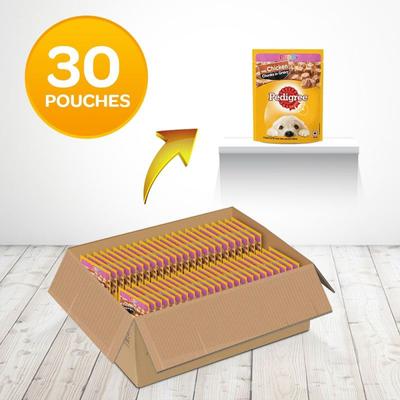 Pedigree Puppy Chicken Chunks in Gravy (Pack of 70gm x 30) 2100 gm - Petfood