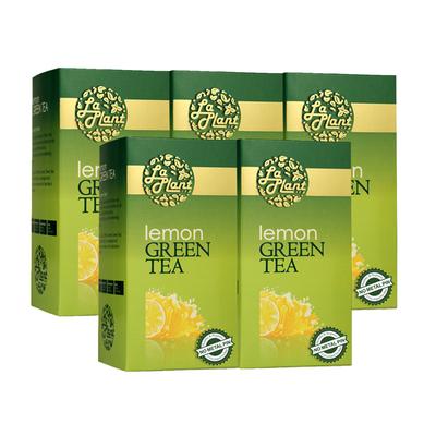 LaPlant Green Tea Bags - Lemon (Pack of 5 x 25's) - Teas