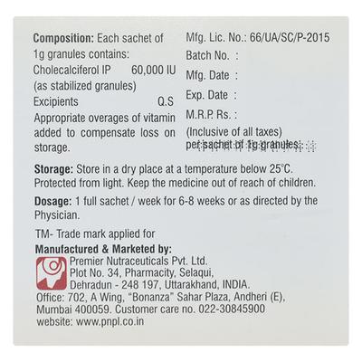 D3 PRO Sugar Free Granules 1gm - Supplements-Vit