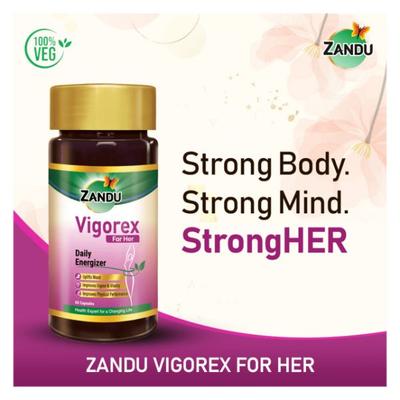 Zandu Vigorex For Her Capsule 60's - Sexual Healthcare