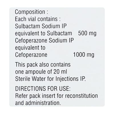 MAGNA SB 1.5gm Injection 1's - Bacterial Infections-Cep