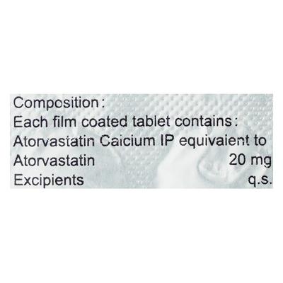 ATORICA 20 Tablet 15's - High Cholesterol-Dys