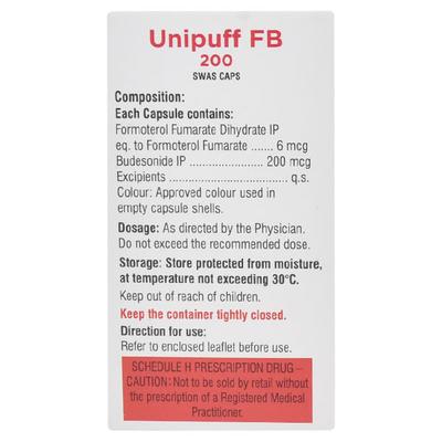 UNIPUFF FB 200 Capsule 30's - Asthma/COPD-Ast