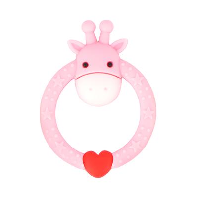 R for Rabbit Giraffe Teether - Pink 1's - Pacifiers & Teethers