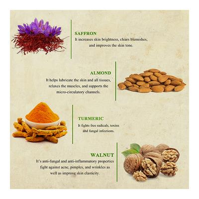 Bioayurveda Basics Kumkumadi Saffron Anti-Ageing Face Scrub Creme 120 gm - Scrubs & Exfoliants