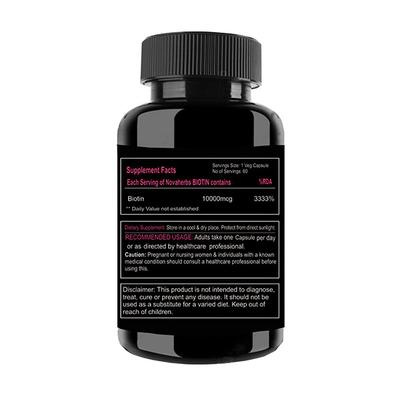 Novaherbs Biotin 10000 mcg Capsule 60's - Hair & Skin