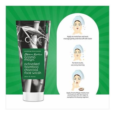 Aroma Magic Activated Bamboo Charcoal Face Wash 100 ml - Face Wash & Cleansers