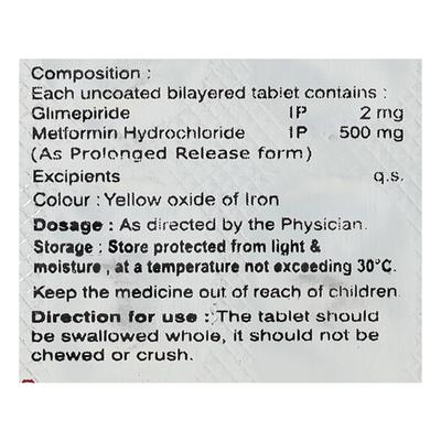 GLIMS GP 2 Tablet 10's - Diabetes-Ant
