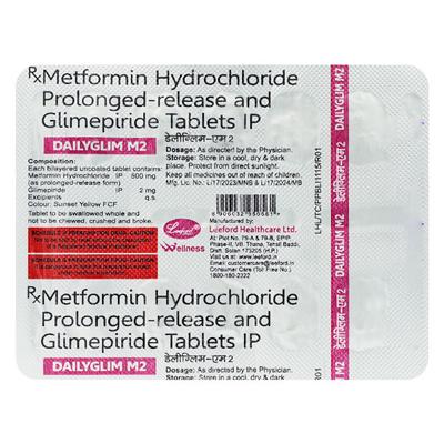 DAILYGLIM M2 Tablet 10's - Diabetes-Ant