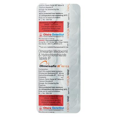 Olmesafe H 40/12.5mg Tablet 10'S - Hypertension-Ang