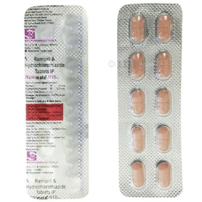 RAMIMATA H 10/12.5mg Tablet 10's - Hypertension-ACE