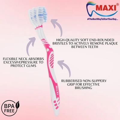 Maxi Sensitive+ Toothbrush - Soft (Buy 1 Get 1 Free) - Toothbrushes
