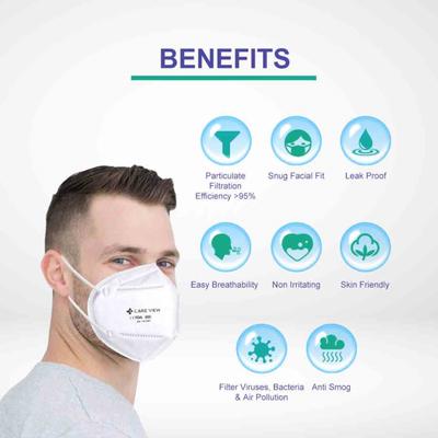 Care View N95 FFP2 Protective Face Mask (Adjustable) - Ear Loop 10's - Face Mask