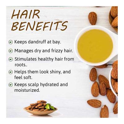 Indus Valley Bio Organic Cold Pressed Oil - Sweet Almond 100 ml - Personal Care (Ayush)