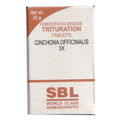 SBL Cinchona Officinalis 3X Tablet 25 gm - Bio-Chemic