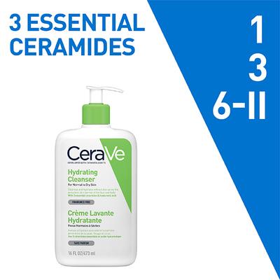 CeraVe Hydrating Cleanser For Normal To Dry Skin 473 ml - Face Wash & Cleansers