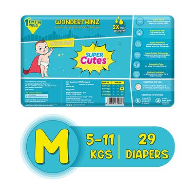 Super Cute's WonderThinz Pull-up Diaper - (M) (5 - 11 kg) 29's - Diapers & Wipes