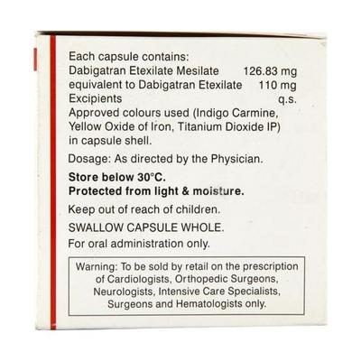 Dabxiga 110mg Capsule 10'S - Blood Clot-Ant