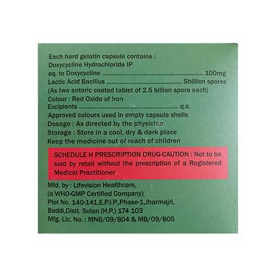 DOCYLAC Capsule 10's - Bacterial Infections-Tet