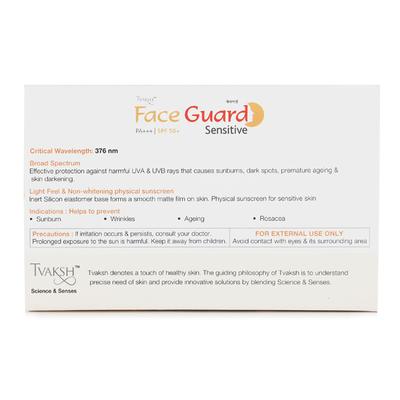 Tvaksh Face Guard Sensitive PA+++ SPF 50+ Gel 50 gm - Face Sunscreen