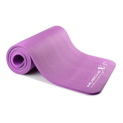 MuscleXP (10 mm) Thick NBR Material Yoga Mat - (Purple) 1's - Workout Essentials