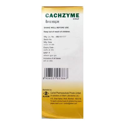 CACHZYME Syrup 200ml - Digestion-Dig