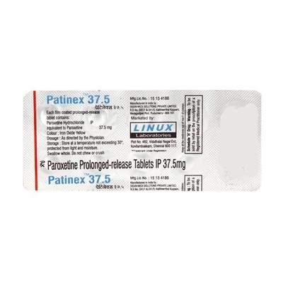 Patinex 37.5mg Tablet 10'S - Depression-Ant