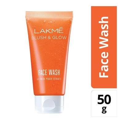 Lakme Blush & Glow Gel Face Wash - Peach 50 gm - Face Wash & Cleansers