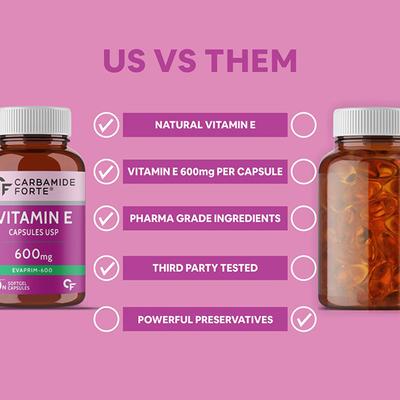 CF Evaprim Double Strength Vitamin E 800 IU + Evening Primrose Oil 200 mg Softgel 60's - Multi-Vitamins