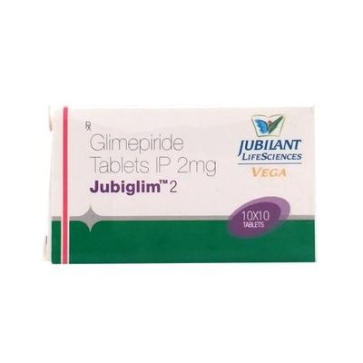 Jubiglim 2mg Tablet 10'S - Diabetes-Ant
