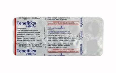 Tenefit 20mg Tablet 10'S - Diabetes-Ant