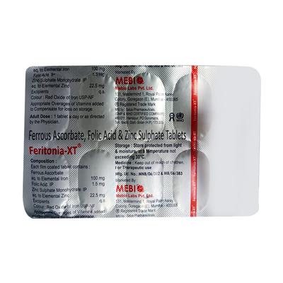 FERITONIA XT Tablet 10's - Iron Supplement/Anaemia-Vma