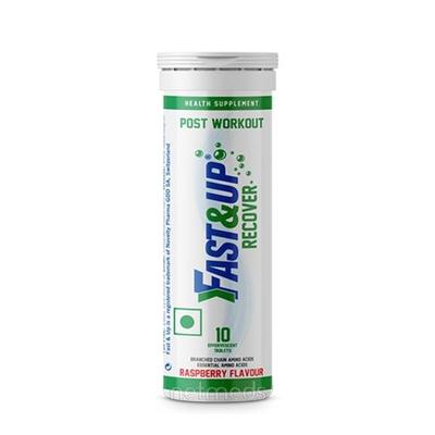 Fast&Up Recover Post Workout Tablets - Raspberry Flavour 10's - Workout Essentials