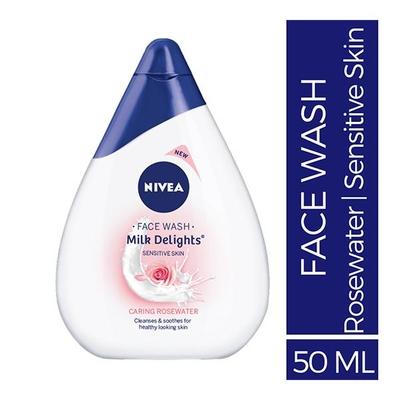 Nivea Milk Delights Face Wash for Sensitive Skin - Caring Rosewater - Face Wash & Cleansers