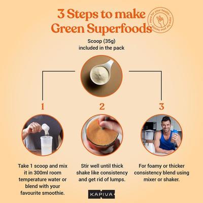 Kapiva Plant Protein Superfoods with Greens Powder - Choco Orange 1 kg - Health Products