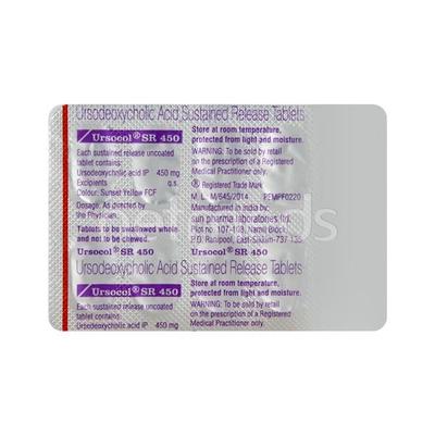 Ursocol SR 450mg Tablet 10'S - Cholelithiasis/Gall Stones