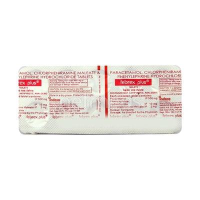Febrex Plus Tablet 10'S - Cough And Cold-Cou