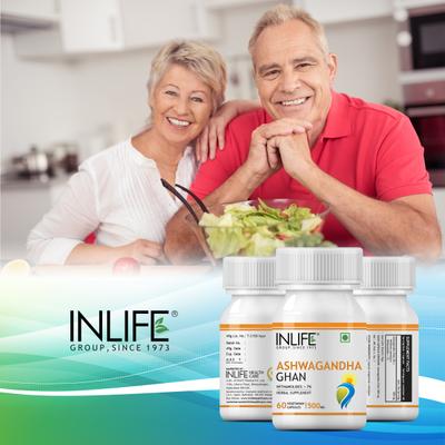 INLIFE Ashwagandha Ghan Capsules 60's - Ashwagandha