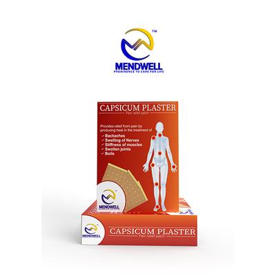 Mendwell Capsicum Plaster Pain Relief Patch 10's - Bandages & Dressings