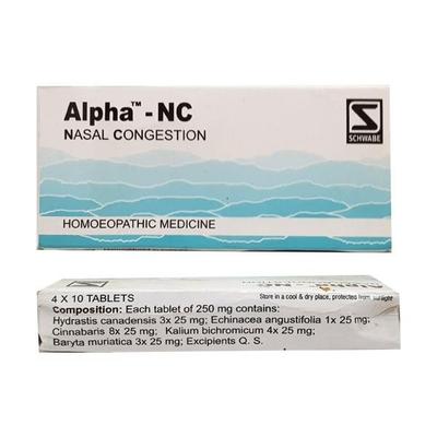 Dr. Willmar Schwabe Alpha - Nasal Congestion Tablet 40's - Speciality Medicine