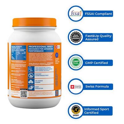 Fast&Up Whey Advanced Protein Powder - Creamy Coffee Flavour 912 gm - Whey Proteins